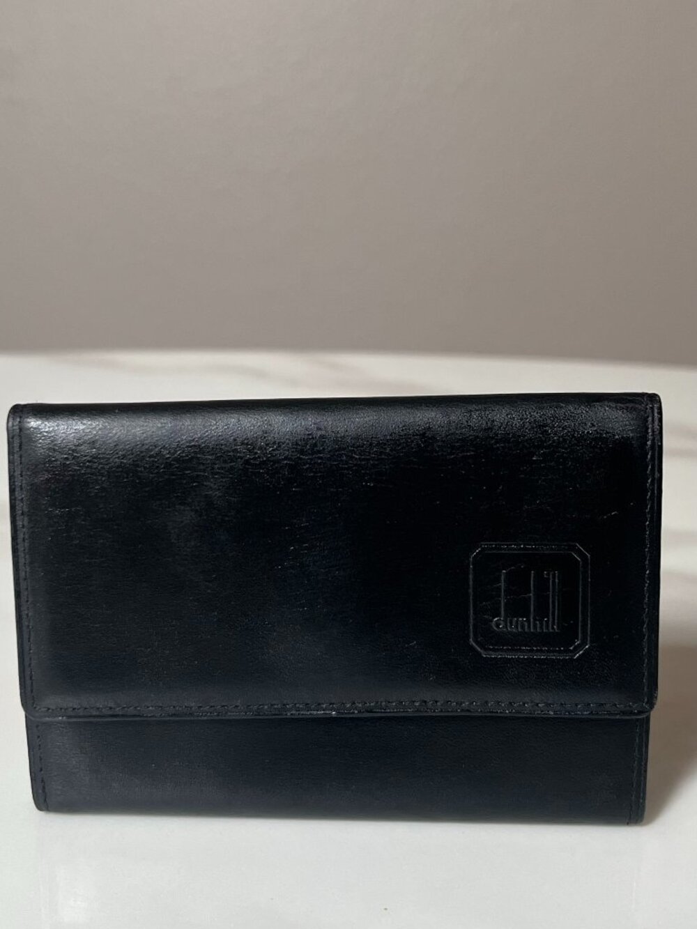 Dunhill Black Leather Vintage Key Holder Case